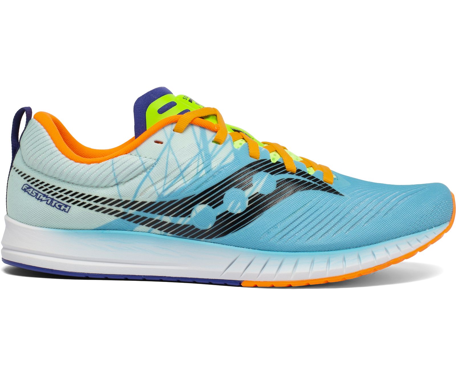 Saucony Fastwitch 9 Men\'s Running Shoes Turquoise / Orange / Light Blue | Canada 481DFMN